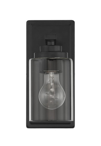 Clark 1 Light Wall Sconce in Flat Black (20404FB1)