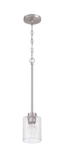 Lyndsey 1 Light Mini Pendant in Brushed Polished Nickel (60291-BNK)