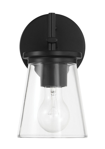 Connell 1 Light Wall Sconce in Flat Black (60401-FB)