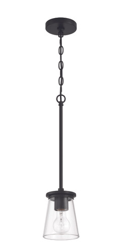 Connell 1 Light Mini Pendant in Flat Black (60491-FB)