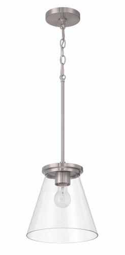 Connell 1 Light Pendant in Brushed Polished Nickel (60492-BNK)