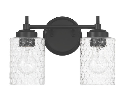 Claire 2 Light Vanity in Flat Black (60502-FB)