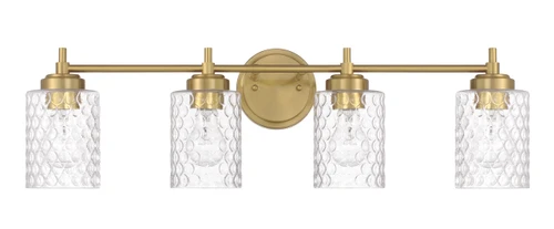 Claire 4 Light Vanity in Satin Brass (60504-SB)