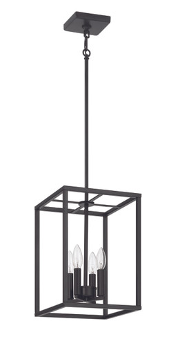 Signature Foyer 4 Light 14" Foyer in Flat Black (60634-FB)