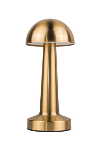 Joni 1 Light LED Rechargeable Lamp in Brass (86291BRS-TR)
