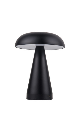 Marta 1 Light LED Rechargeable Lamp in Flat Black (86292FB-TR)
