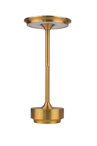 Rikki 1 Light LED Rechargeable Lamp in Gold (86294GD-TR)