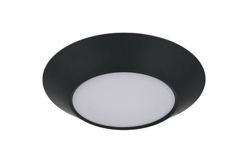 Slim Line 6" (7.5" Overall) 1 Light LED Flush in Flat Black; 5CCT Selectable 2700-5000K (X9306-FB-LED-5CCT)