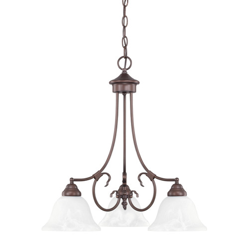 Capital Lighting Hometown 3-Light Chandelier (3224BZ-220)