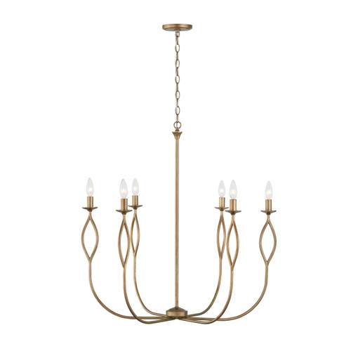 Cohen 30.50"W x 32"H 6-Light Chandelier in Mystic Luster (452562ML)