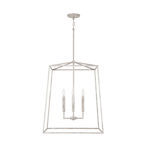 Thea 22" W x 27.5" H 4-Light Lantern Foyer Pendant in Mystic Sand  (537643MS)