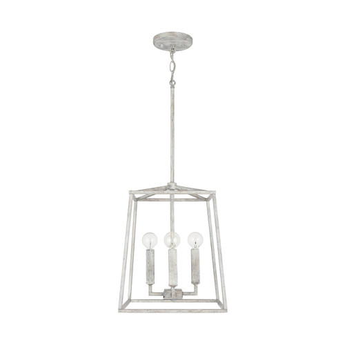 Thea 12" W x 15" H 4-Light Lantern Foyer Pendant in Mystic Sand  (537641MS)