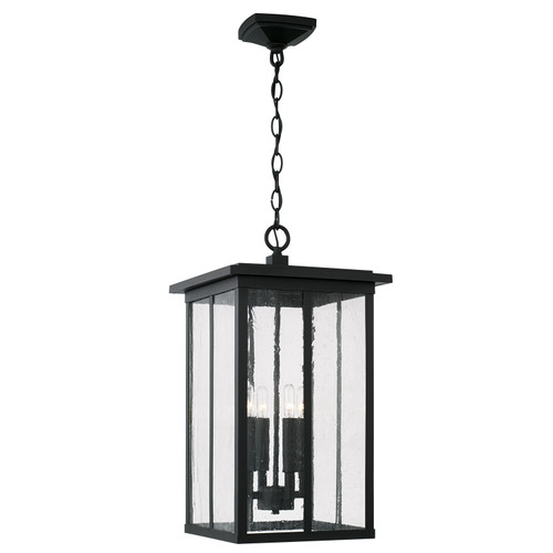 Capital Lighting Barrett 4-Light Outdoor Hanging-Lantern (943844BK)