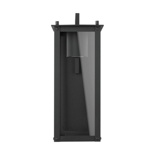 Hunt 6"W x 15"H Outdoor 1-Light Clear Glass Dark Sky Wall Lantern in Black (934611BK-GL)