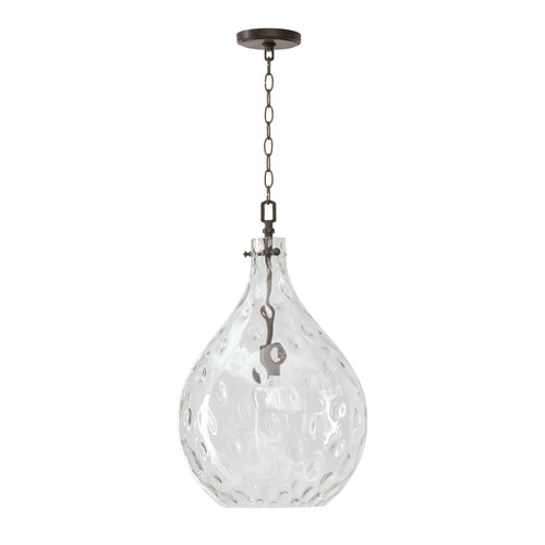 Bristol 15" W x 24" H 1-Light Teardrop Water Glass Pendant in Farm House  (325011FH)