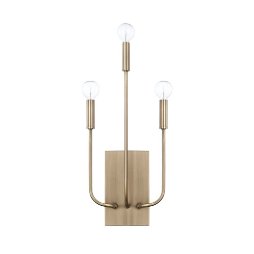Zander 9" W x 20" H x 3.5" E 3-Light Sconce in Aged Brass ADA Compliant  (621931AD)