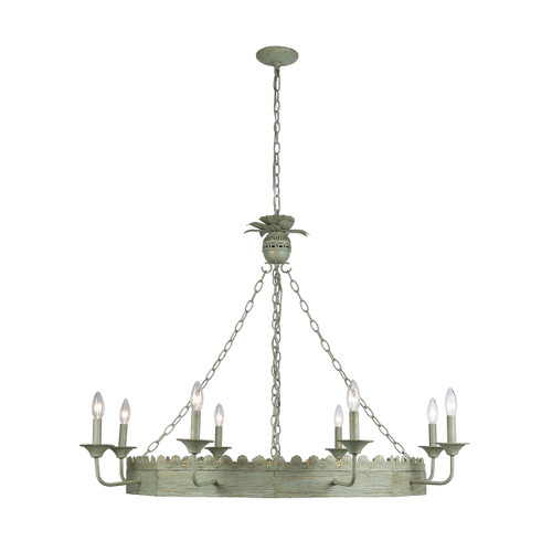 Finley 8-Light Chandelier in Vintage Sage (0838-8 VS)