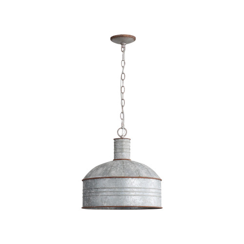 Tinsmith Mini Pendant in Aged Galvanized Steel with Galvanized Steel (8801-M1L AGV-GV)