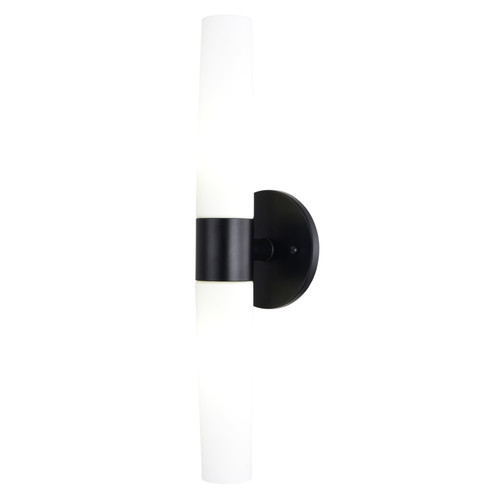 Vaxcel Elliot 20.5-in. 2 Light Wall Light Matte Black (W0457)