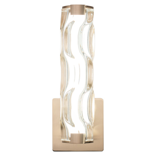 Marseille 13 in. H LED Wall Light Natural Brass (W0358)