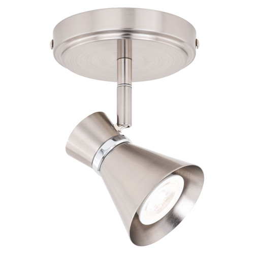 Alto 1L LED Directional Ceiling Light Brushed Nickel and Chrome (C0218)