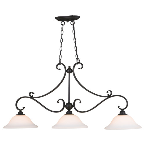 Monrovia 3 Light Linear Chandelier Oil Rubbed Bronze (H0259)
