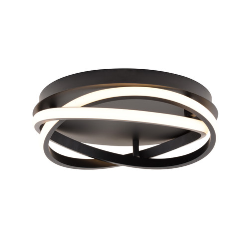 North End 13-in. LED W Indoor-Outdoor Flush Mount Matte Black (T0778)