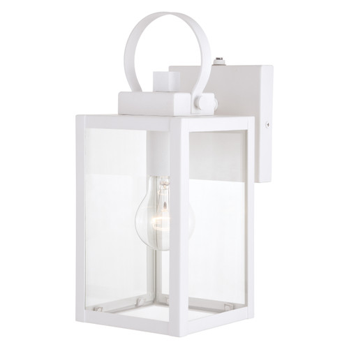 Medinah 5 in. W Outdoor Wall Light Textured White (T0553)