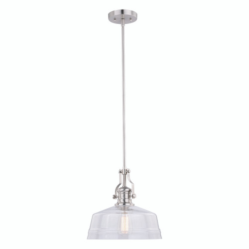 Beloit 12-in Pendant Satin Nickel (P0273)