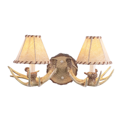 Lodge 2L Antler Wall Light Noachian Stone (WL33042NS)