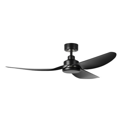 Arlington 56" 3 Blade DC Fan w/4.5" Rod, Smart Compatible (kit sold separately) Black, Brushed Nickel Accents, Black Blades (235144-5623A)