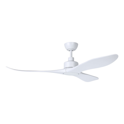 Westerly 60" 3 Blade DC Fan w/6" & 12" Rod, Smart Control, Light Sold Separately, White /White Accents/White Blades (235400-6001A)