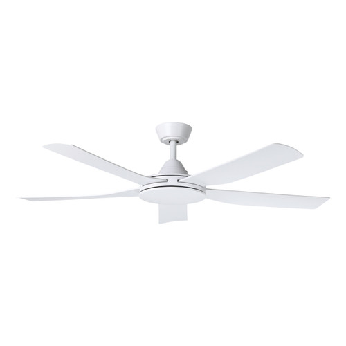 Swiftsure 52" 5 Blade AC Fan w/3 Speed 5.5" Rod, Smart Compatible (Kit sold separately), White, White Accents, White Blades  (235040-5201A)