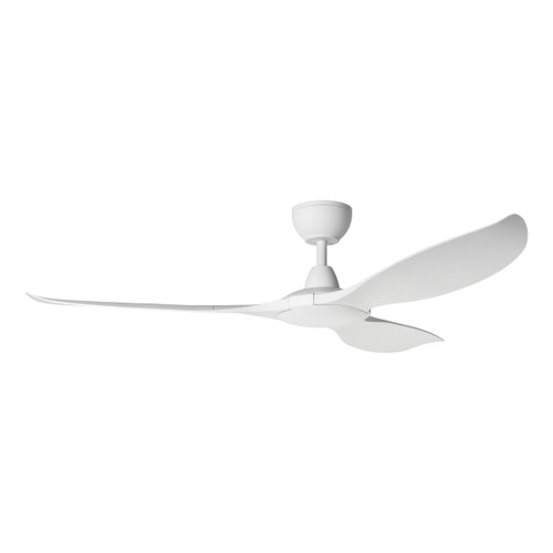 Mission Bay 60" 3 Blade DC Fan w/6 inch Rod, 12 Inch Rod Smart Control , White,White Accents, White Blades (235500-6001A)