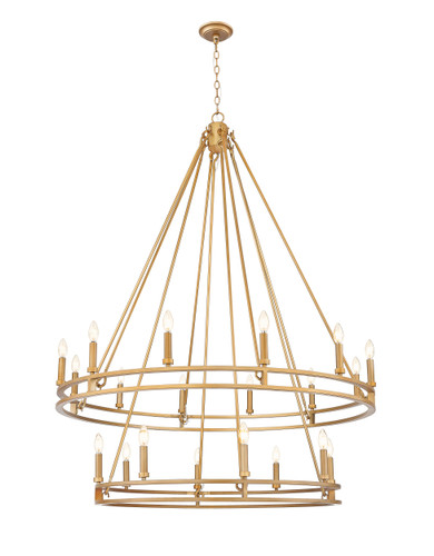 Dennison 20 Light Chandelier in Signature Brass (4005-20SBR)
