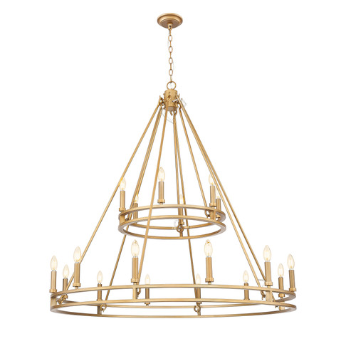Dennison 18 Light Chandelier in Signature Brass (4005-18SBR)