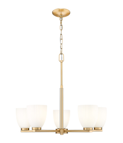 Naya 5 Light Chandelier in Modern Gold (7518-5MGLD)