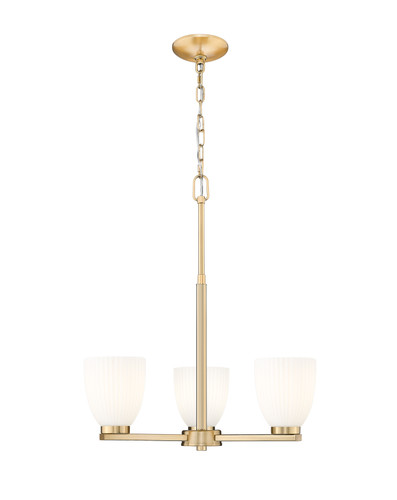 Naya 3 Light Chandelier in Modern Gold (7518-3MGLD)