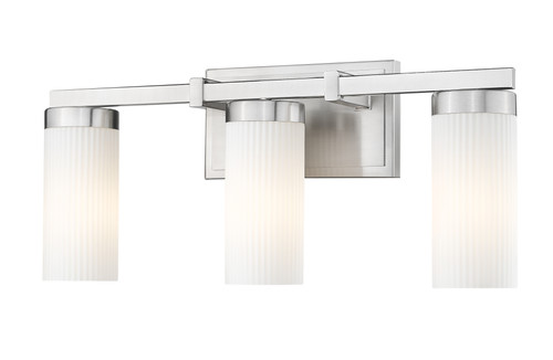 Danica 3 Light Vanity in Brushed Nickel (3044-3V-BN)