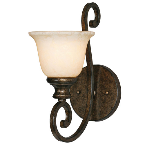 1 Light Wall Sconce in Burnt Sienna (8063-1W BUS)