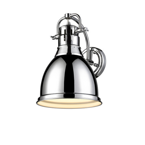 Duncan 1 Light Wall Sconce in Chrome (3602-1W CH-CH)