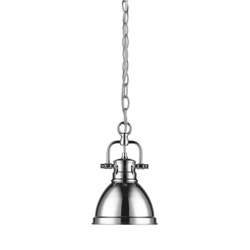 Duncan Mini Pendant with Chain in Chrome (3602-M1L CH-CH)