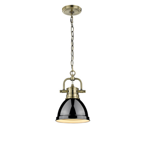 Mini Pendant with Chain (3602-M1L AB-BK)