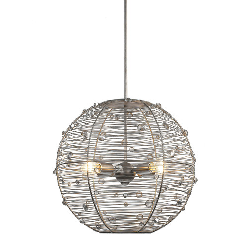 Joia 4 Light Pendant in Peruvian Silver (1993-M PS)