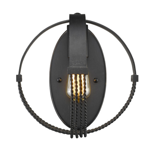 Carter 1 Light Wall Sconce in Aged Bronze (7001-WSC ABZ)