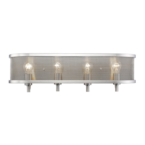 4 Light Bath Vanity (with shade) in Pewter (3167-BA4 PW)