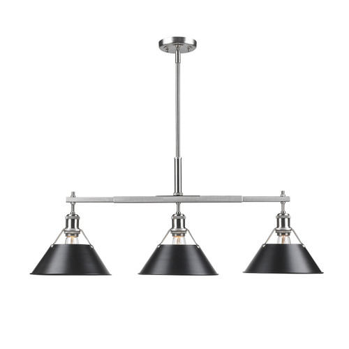 Orwell Linear Pendant in Pewter (3306-LP PW-BLK)