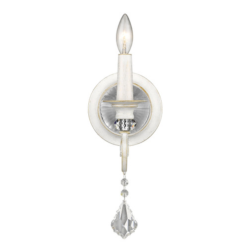 Ella 1 Light Wall Sconce in French White (1323-1W FW)