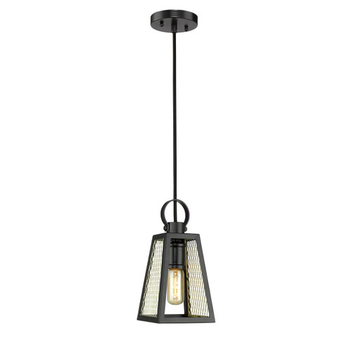 Abbott Small Pendant in Black (3239-S BLK-SB)