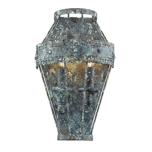 Ferris 2 Light Wall Sconce in Blue Verde Patina (7856-WSC VP)